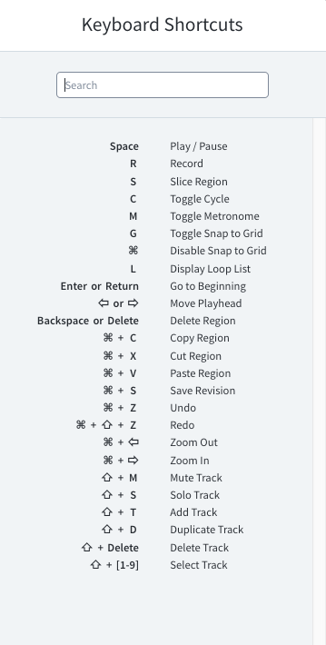 What Are The Shortcuts For The Mix Editor Bandlab Help Center